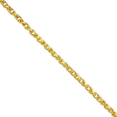 14k Yellow Gold Fancy Chain 2.5 mm